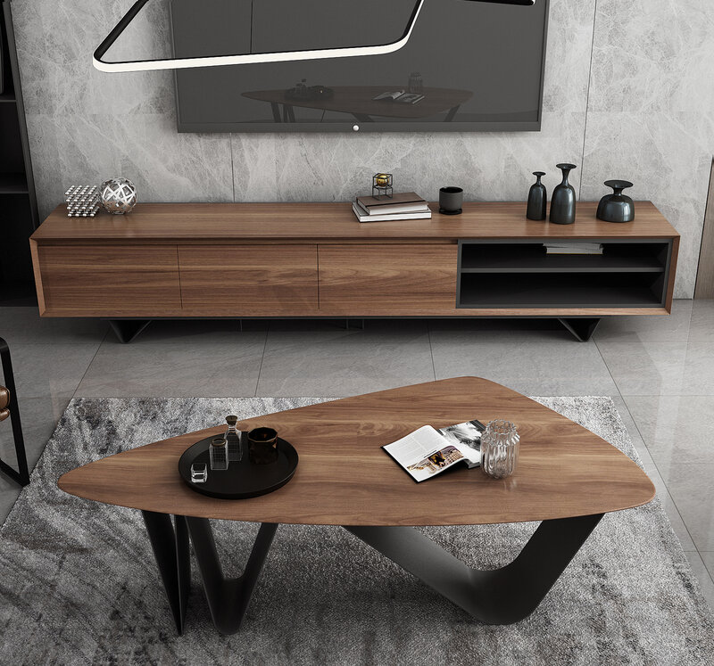 Nordic Pull Out Simple Wood Furniture Vintage Modern Console Table Storage Cabinet Tv Bench for Apartment Hotel Lobby