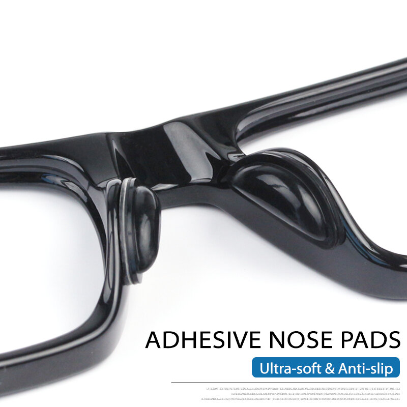 COLOUR_MAX Bantalan Hidung Kacamata Silikon Perekat Silikon Anti Selip Stik Nosepad untuk Kacamata Kacamata Hitam 6 Pasang