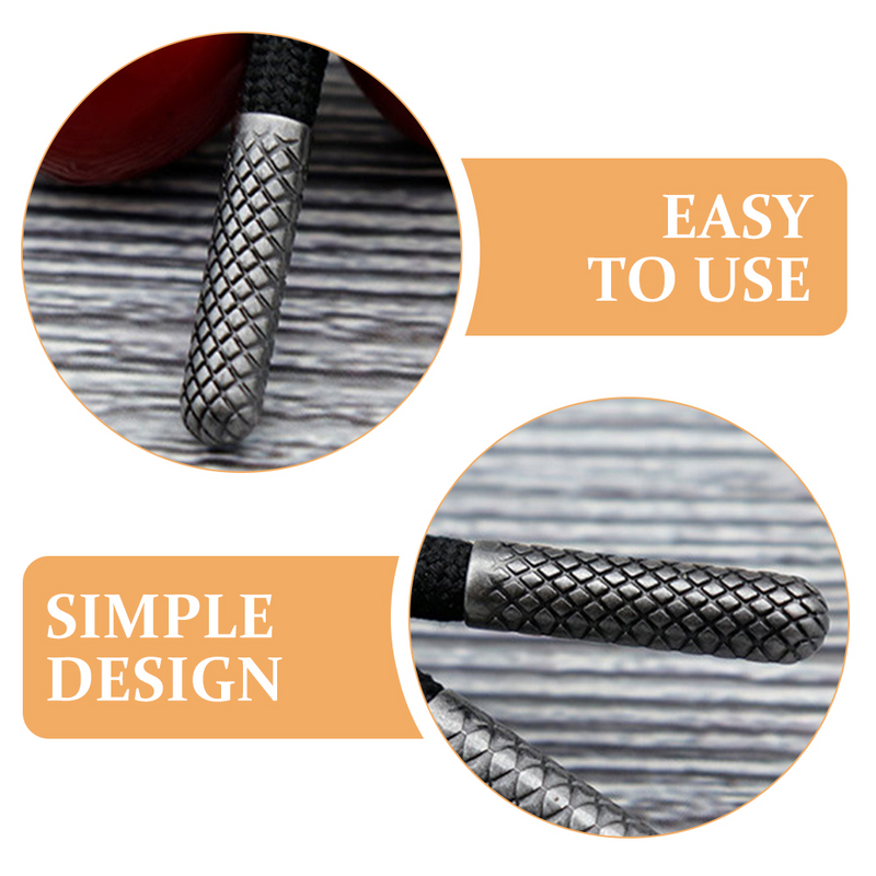 Small Metal Shoelace Dicas para Substituição, Shoelace Head, End Tips, 10 Pcs