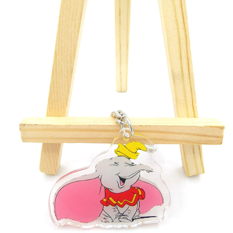 Porte-clés Dumbo l'éléphant volant, joli, à la mode, pour sac, bijoux, bibelot, accessoires