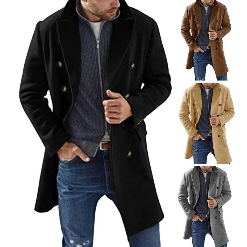 Abrigo Formal con solapa para mujer, chaqueta con cuello de solapa, versátil, cálida y elegante, para Otoño e Invierno
