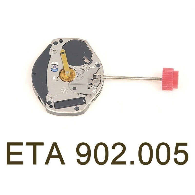 Часы швейцарские оригинальные с двумя иглами и кварцевым механизмом, ETA902.005, 902005