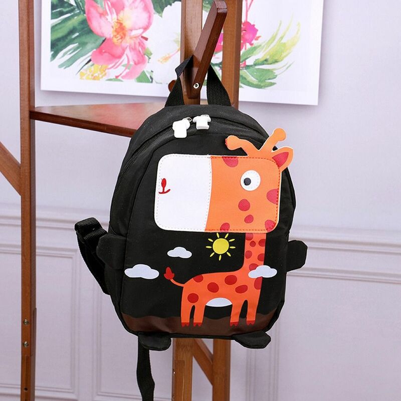 Arnês ajustável Safety Kids Animal Backpack, mochila escolar infantil, mochila anti-perdida do bebê, moda girafa, verão
