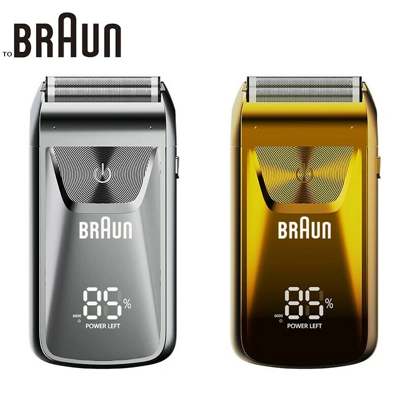 Braun-maquinilla de afeitar eléctrica para hombre, cortadora de pelo, afeitadora profesional de peluquero, máquina de afeitar de lámina recíproca, USB