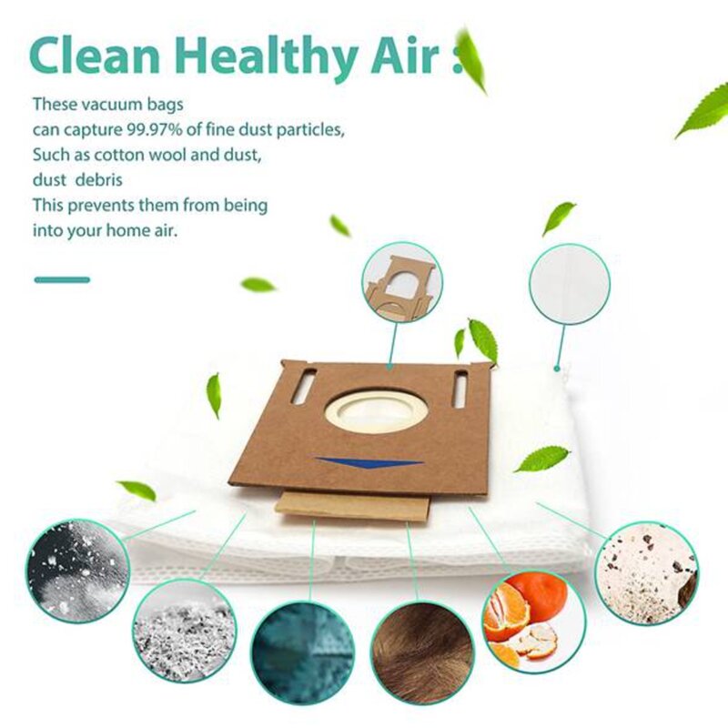 17Pcs for Ecovacs DEEBOT OZMO T8 AIVI T8 Max T9 T8 Series N8 Pro N8 Pro+ Main Side Brush Filter Mop Cloth Dust Bag