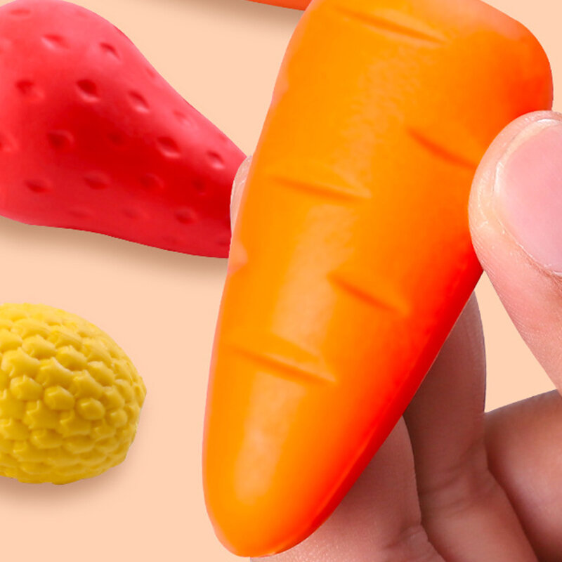 Big Mac Fruit Creative Carrot Eraser Unique And Cute Stationery School Office Supplies Children Student Pencil Eraser Prize Gift
