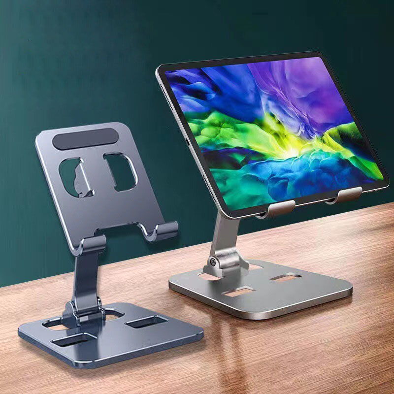 Przenośny uchwyt na Tablet ze stopu aluminium dla iPad MiPad Samsung Tab MatePad stojak regulowany elastyczny stojak na telefon