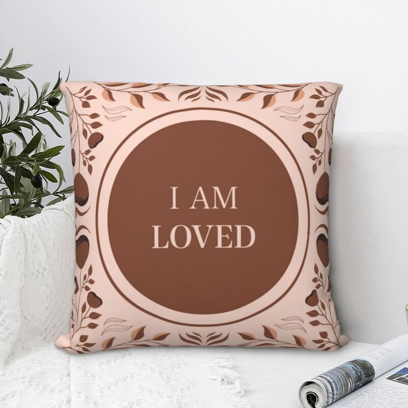 Affirmations For Self Love Square Pillowcase Polyester Pillow Cover Velvet Cushion Zip Decorative Comfort Throw Pillow For Home