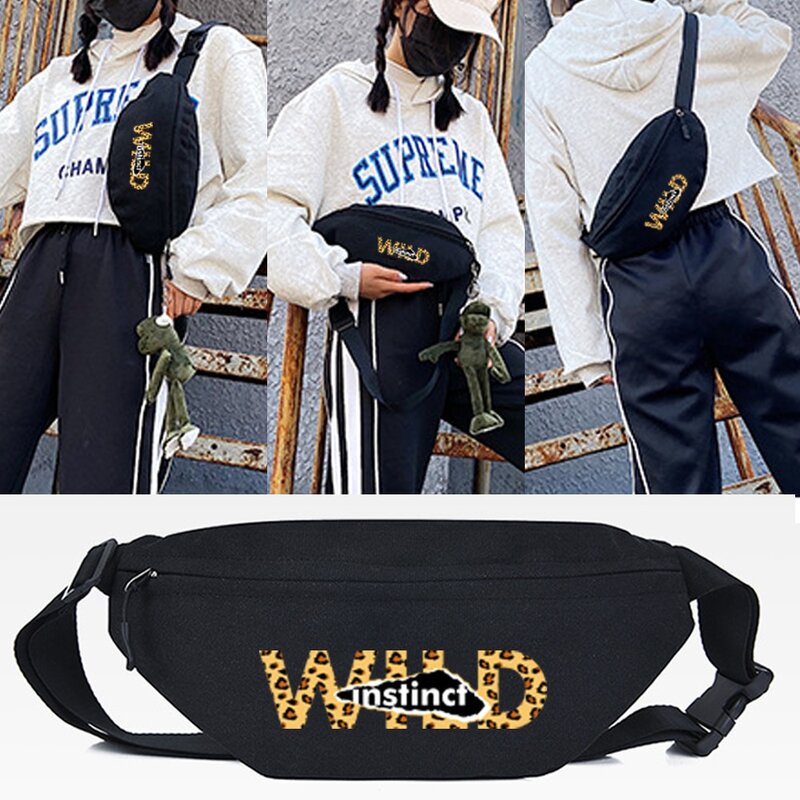 Waist Bag Women 2023 New Fashion Chest Crossbody Bag Flash Letters Print Belt Bag High Quality Shoulder Wild Messenger Pouch Men