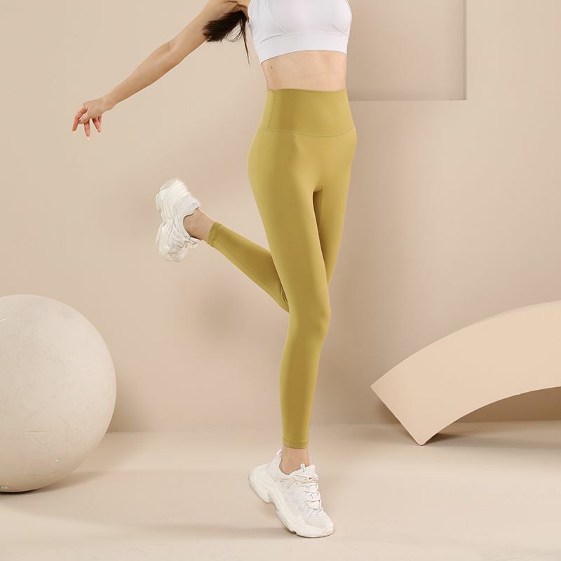 Pantaloni da Yoga Slim incrociati a vita alta da donna esercizio femminile danza Hip Lift Running Quick Dry Fitness Pants Legging Fitness da donna Q49