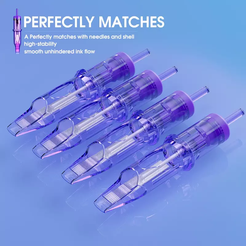20 pcs Sterilized Dragonhawk Pro Cartridge Needles Round Magnum RM Permanent Makeup Needles Tattoo Cartridge Needles Accessories