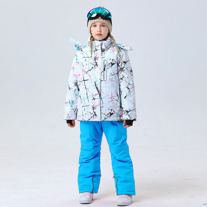 어린이 스키 세트 스노우 세트, 크로스 컨트리 100-160cm, 5 6 7 8 9 10 11 12 13 14 15 세 소년 소녀 오프로드 따뜻한 방수