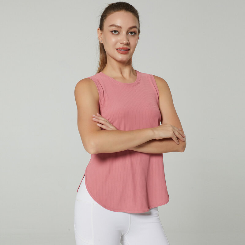 GUTA-Camiseta de Yoga S-XL para mujer, camisa deportiva de secado rápido para gimnasio en la espalda, Top de Fitness sin mangas, chaleco deportivo para Yoga