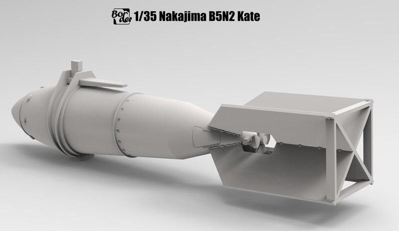 BORDER BF-005 1/35 Scale Nakajima B5N2 Type 97 Carrier Attack Bomber(Kate) w/Full Interior