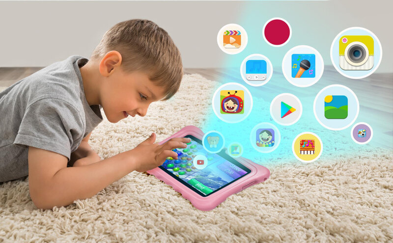 2024 новый детский планшет 2 Гб RAM + 32 Гб ROM WiFi Bluetooth двойная камера образовательное программное обеспечение установлено с защитой