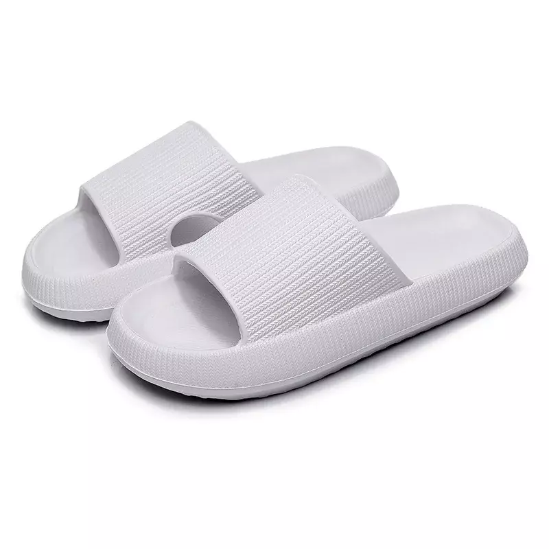 Sandalias de baño con plataforma gruesa para mujer, chanclas antideslizantes con suela suave de EVA y Zapatillas de casa, 2022