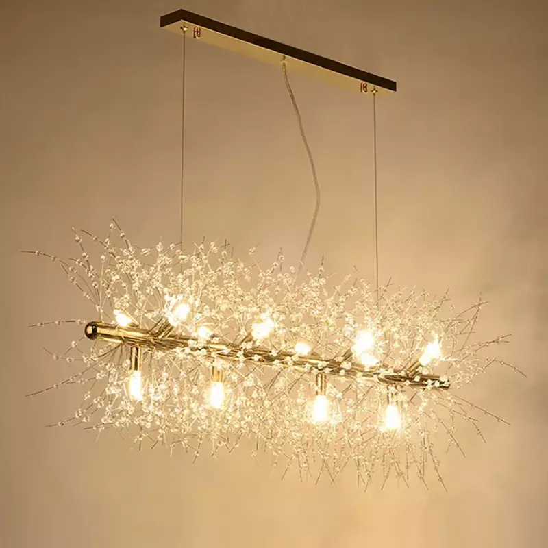 2023 Modern Crystal Dandelion Chandelier Lighting Pendant Lamp For Home Decoration Samsarah SH-P40