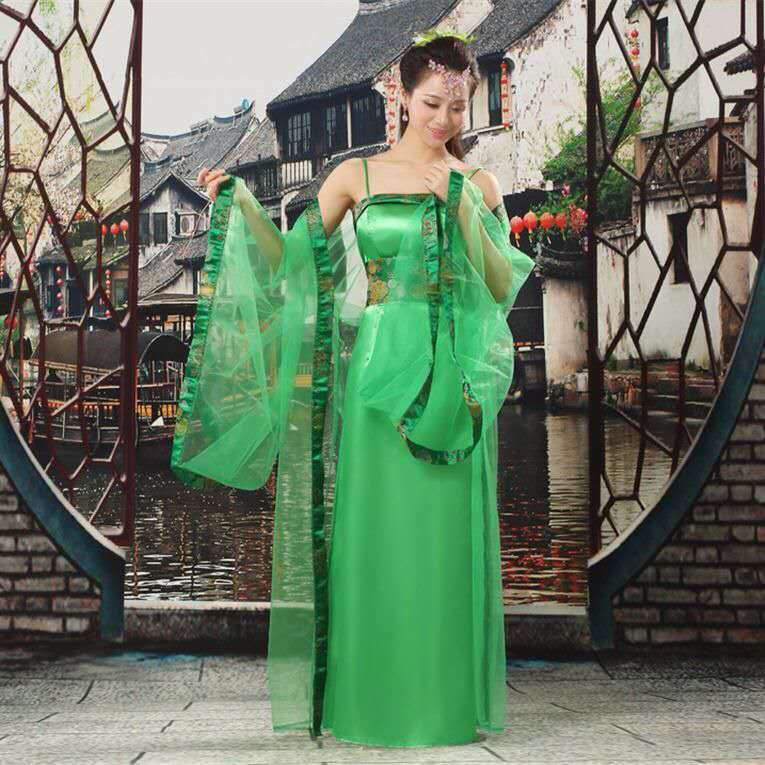 จีนแบบดั้งเดิมHanfuผู้หญิงโบราณHanfuชุดOrientalสไตล์Tang Dynasty Danceเสื้อผ้าสาวFairyคอสเพลย์