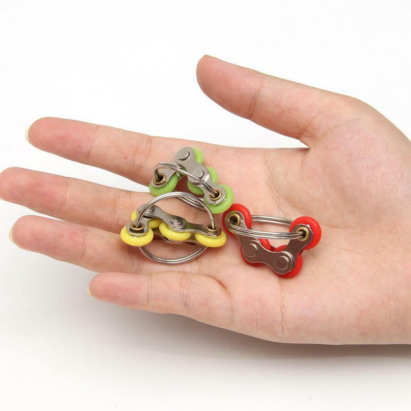 Chain Fidget Spinner Multi-Purpose Bicycle Chain Fidget Toy Compact Indoor Outdoor Relaxation Toys In Chain Shape For Dormitory