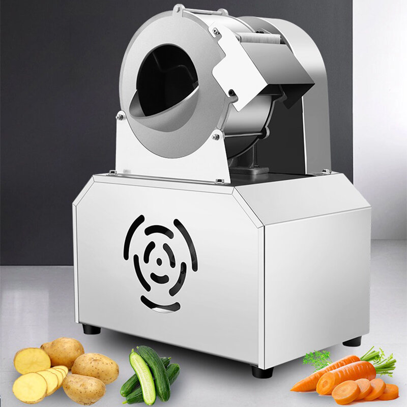200W Electric Vegetable Cutter Wire Cutter Commercial Automatic Slicer Potato and Radish Shredder Multifunctional 2/2.5/3/4MM