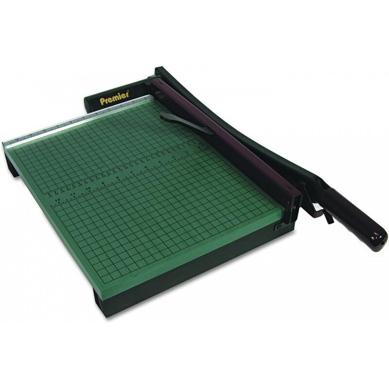 Высокопрочный триммер 715 StackCut, зеленый, размер стола 12-1/2 дюйма x 15 дюймов, постоянная сетка 1/2 дюйма и двойные английские и метрические линейки