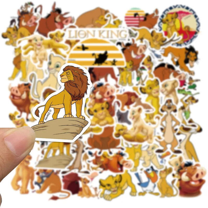 10/30/50 sztuk Disney Cartoon król lew naklejki śliczne Anime film Graffiti naklejki naklejki dla dzieci zabawka telefon Notebook walizka