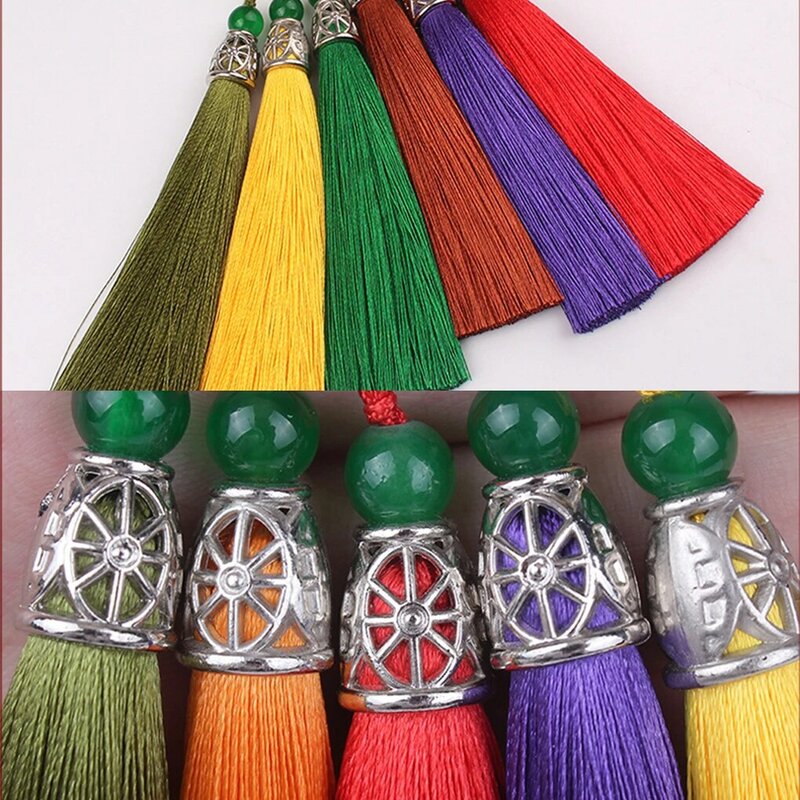 Borla decorativa étnica hecha a mano, colgante, accesorios de joyería