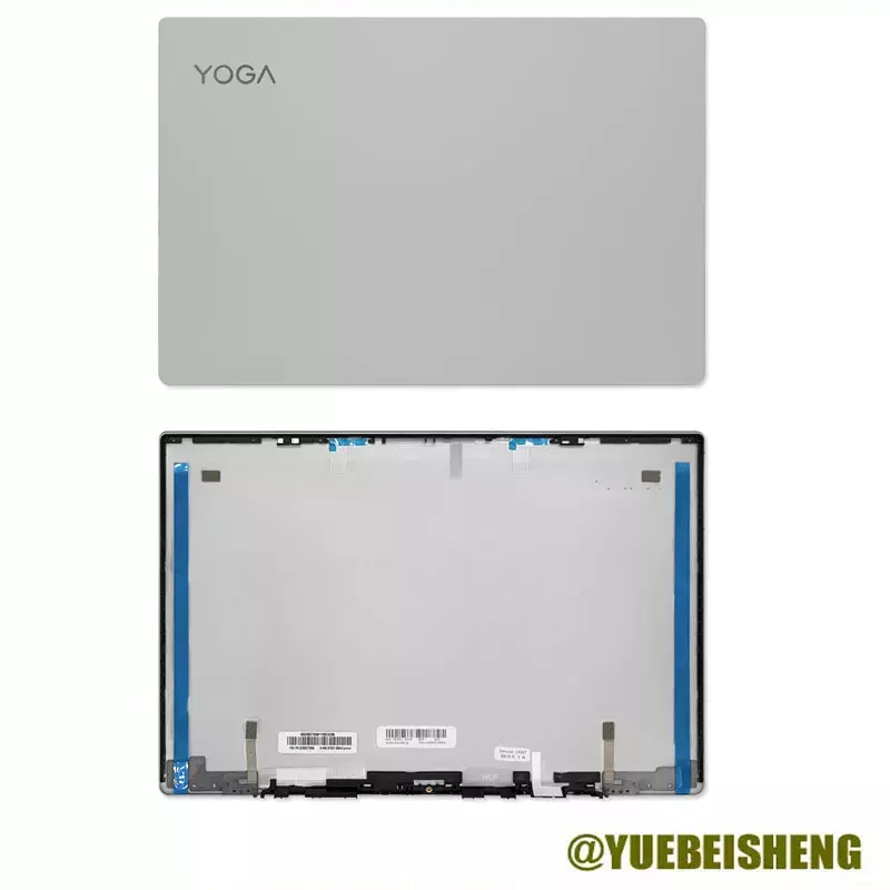 Baru/org untuk Lenovo Yoga S730 S730-13IWL Yoga S730-13IML LCD penutup belakang/penutup engsel/penutup atas/sarung bawah, perak