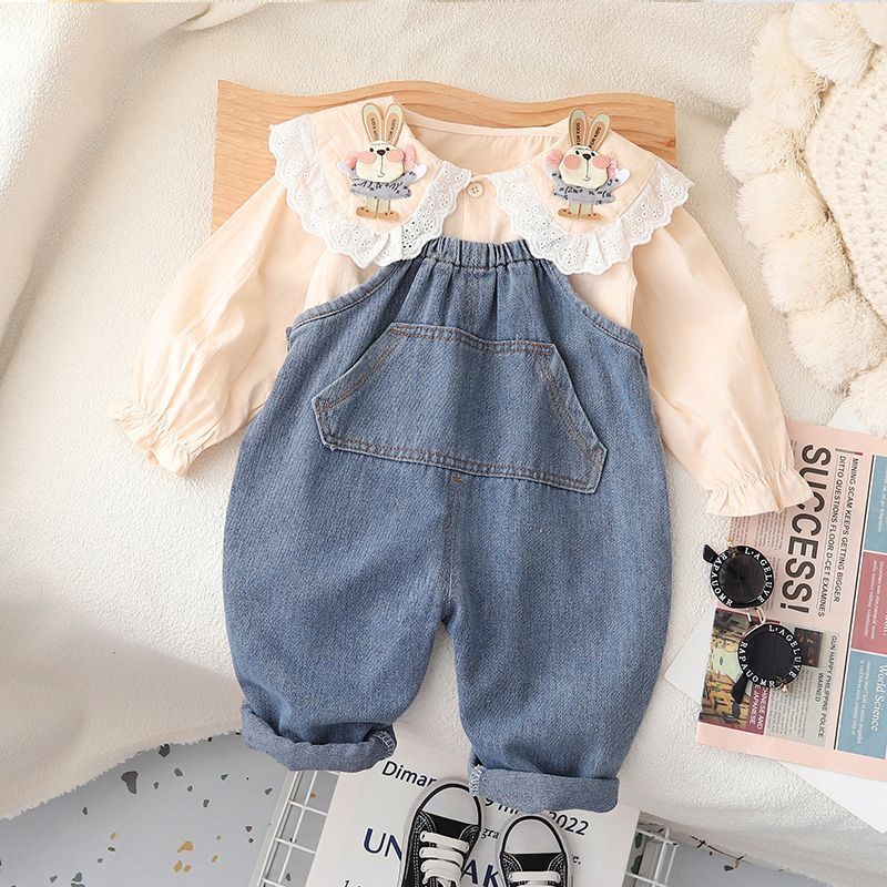 1-5 Y Spring Autumn New Baby Hoodie+ Sleeveless Romper Solid Newborn Pocket Denim Overalls Infant Boy Kids Jumpsuit Clothes Sets
