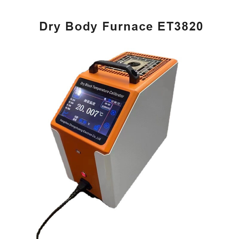Dry Body Furnace com Color Touch Screen, atualizado Dry Block Calibrador de temperatura, ET3820, 45C-660C, 6,2 ", Novo, 2023