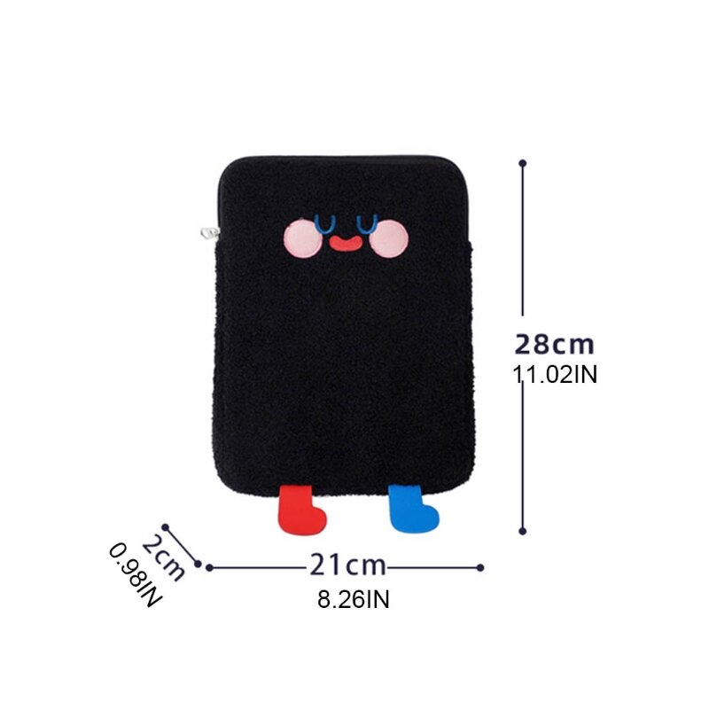M2ea tablet dos desenhos animados bolsa protetora macio portátil saco de armazenamento para caso bonito capa para portátil organizador de bolso