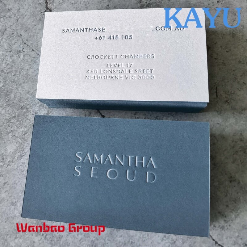Custom  China luxury Customized Embossed Business card printing