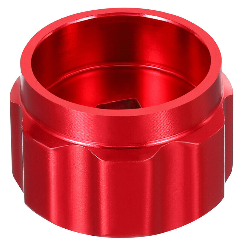 Mejora tus medidores de colector con mango de rueda redonda, perilla fácil de usar en rojo vibrante, Material de aleación de aluminio resistente al óxido