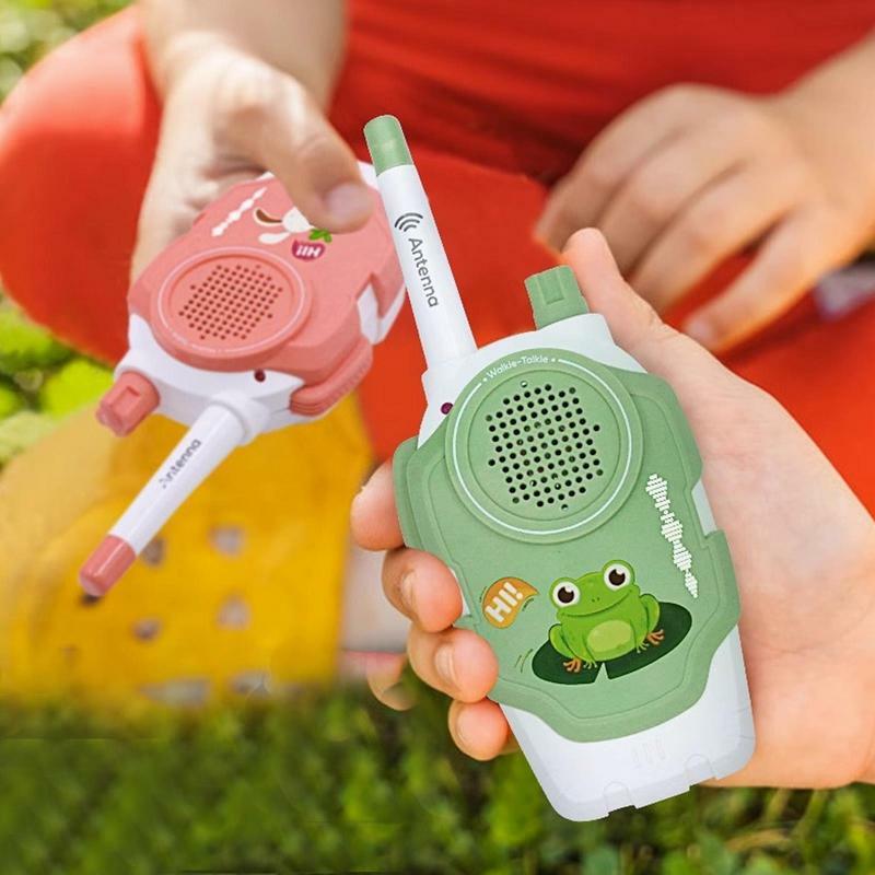 Mini walkie-talkie de mano para niños y niñas, Radio bidireccional de animales de dibujos animados, Comunicador inalámbrico inteligente