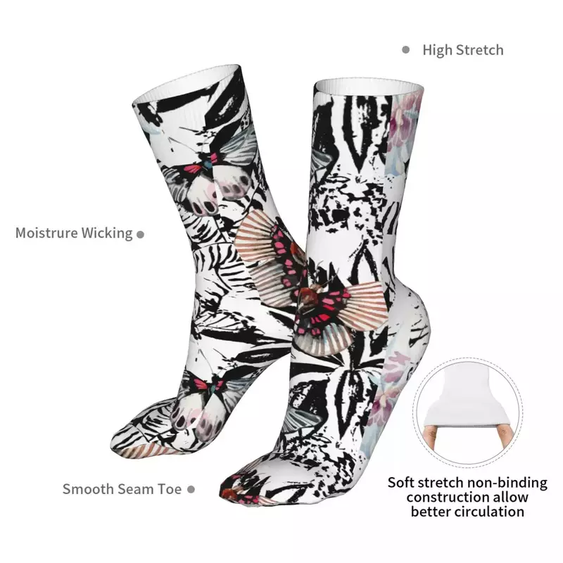 Butterfly Socks Men's Women's Polyester Fashion  Hip Hop Spring Summer Autumn Winter  Gifts