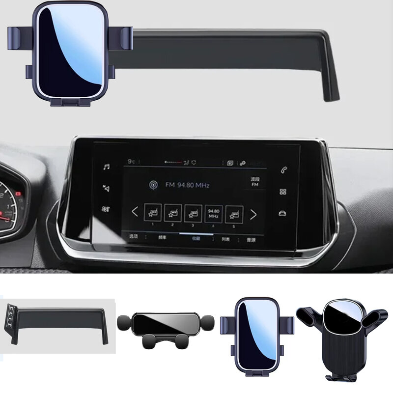 Supporto per cellulare per auto per 2020-2021 2022 Peugeot 2008 supporto GPS da 7 pollici supporto speciale accessori per staffa di supporto