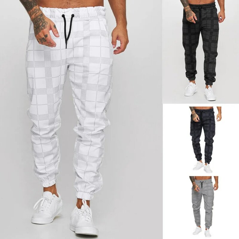 Fang Gezi-Pantalones informales para hombre, pantalón con estampado digital 3D, a la moda, para fitness, novedad de 2024