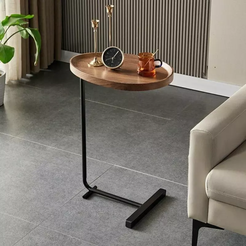 Coffee Table, Modern C-shaped Side Table Coffee Table