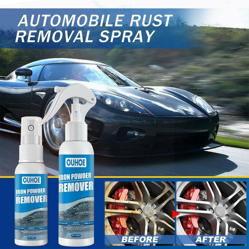 100ml Derusting Spray With Towel Metal Cleaner Cleaning Rust Spray Iron Powder Car Remover Maintenance O9R0