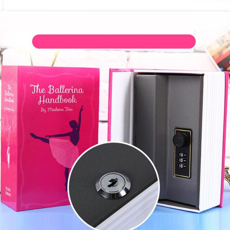 Dictionary Book Safe Storage Box, Hidden Safe with 3 Digital Combination Lock, Anti-Theft Safe Secret Box, (Blue)