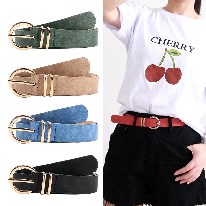 Alloy Pin Buckle Belt Clothing with Jeans Belts for Women 2022 New Ladies Belt Simple Versatile