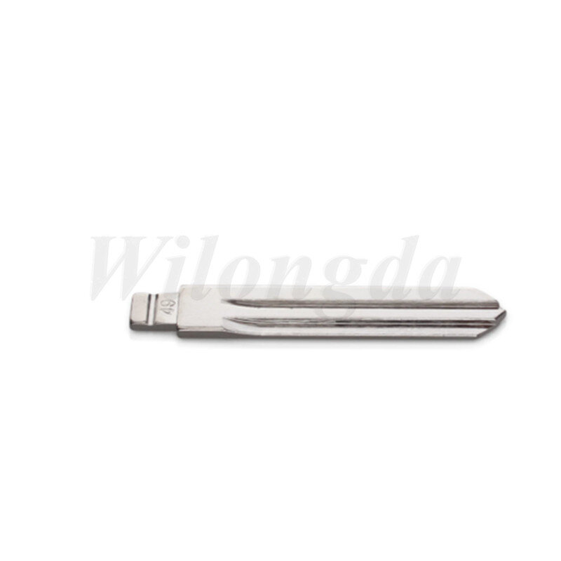 10 Stks/partij Nsn14 49 # Kd Opvouwbare Sleutel Remote Key Blanco Blade Metaal Flip Blade Type #49 Nieuw Voor Nissan