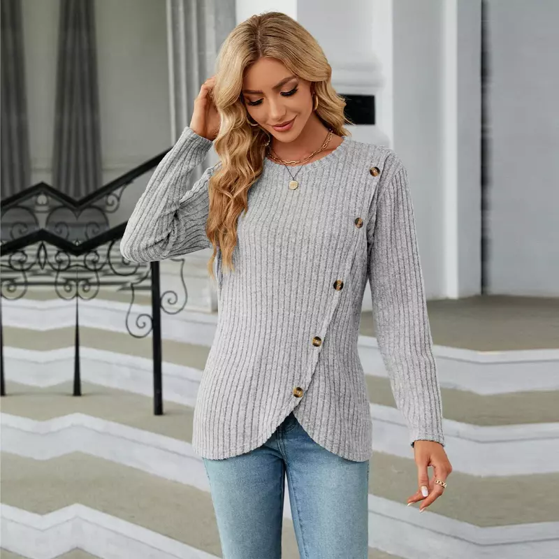 Women's Sweater  Autumn Woman Clothing Knit Pullovers For Women Elegant Knitwears Long Sleeve Top Female Clothes