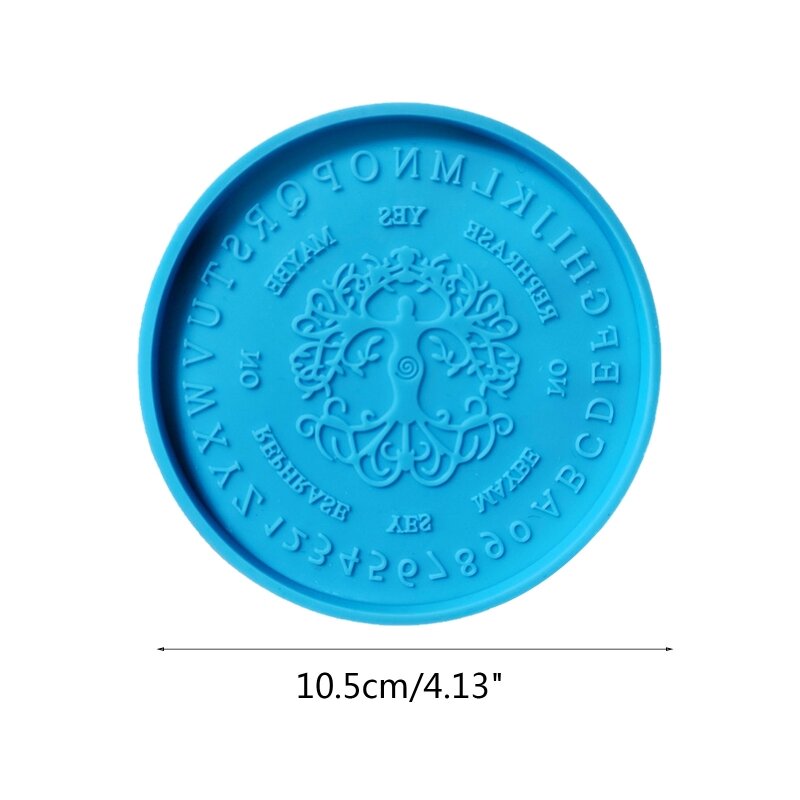 Resin Coaster Molds  for Epoxy Resin Casting Resin  5 Pieces Diameter 4.13inch