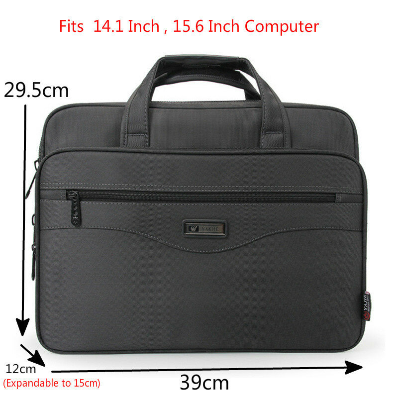 Maletín de negocios para hombre, bolsa de tela Oxford impermeable para ordenador portátil, bolso de hombro para viaje