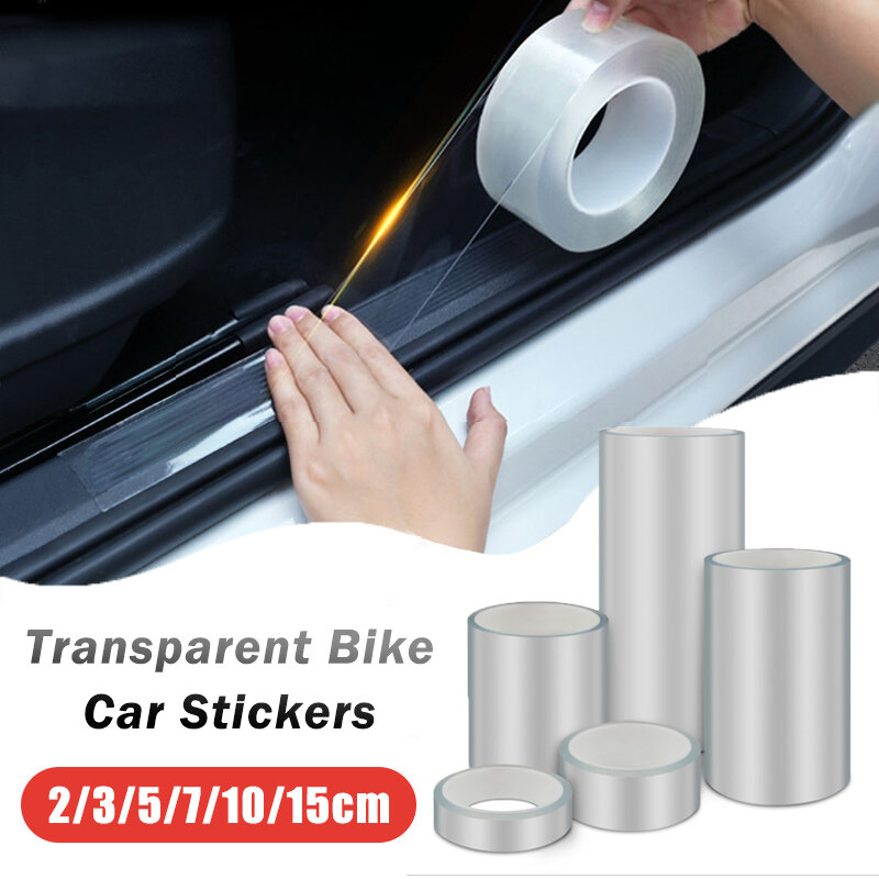 Auto Deur Protector Stickers Transparante Fiets Stickers Tape Fiets Frame Protector Fietsen Tape Film Auto Dorpel Anti Scratch Tape