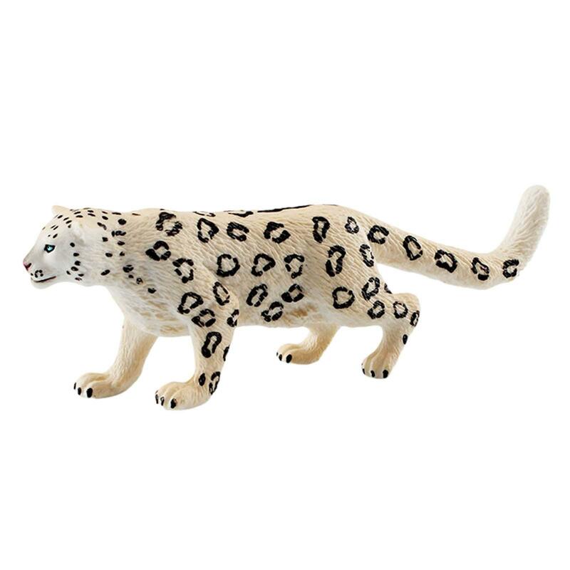 Estatuilla de leopardo de simulación, estatua de Animal de vida salvaje para regalo de Navidad