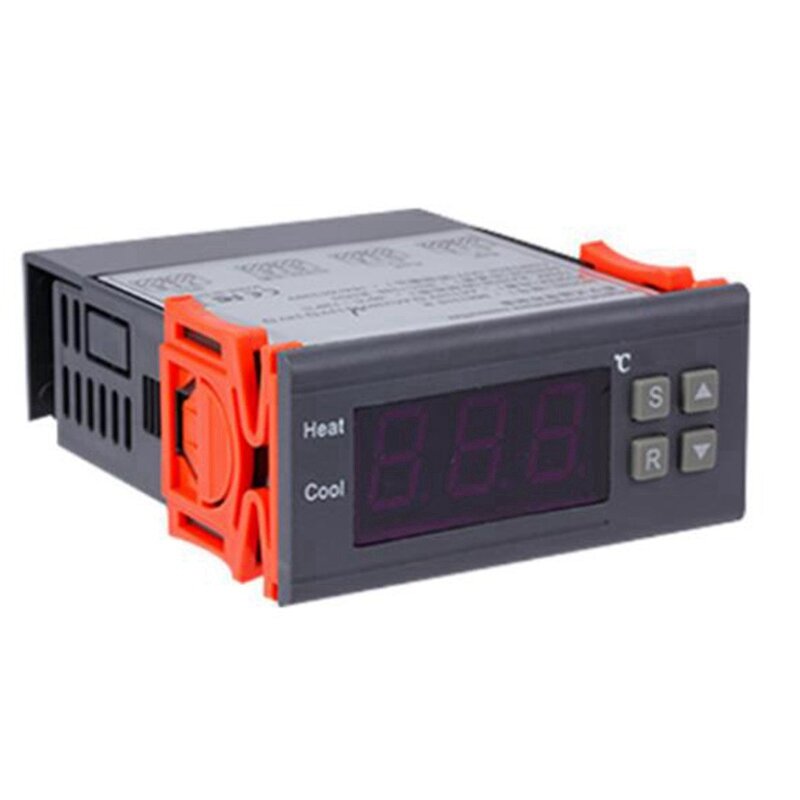 Controlador de Temperatura Digital, Sonda Termopar Sensor, Termostato Embutido,-99-400 Graus, PT100, M8, Interruptor 220V