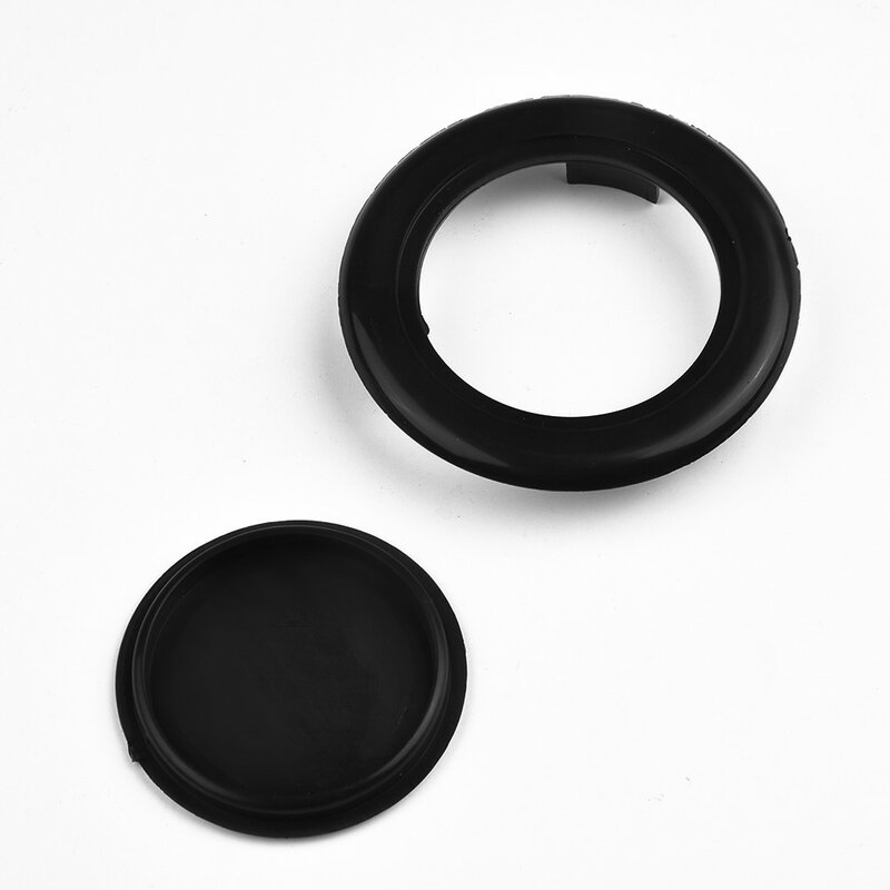 2 inci cincin steker hitam halaman taman lubang cincin hidup luar ruangan payung teras plastik pasang Set penstabil