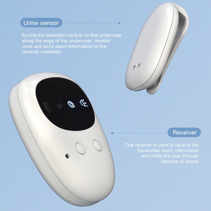 Monitor induksi popok Alarm pengingat basah portabel bayi Sensor Alarm Tempat Tidur nirkabel tempat tidur antibasah untuk orang tua balita anak